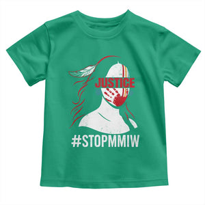 MMIW Awareness Toddler T Shirt Justice For Indigenous Woman Stop Stolen Sisters TS10 Irish Green Print Your Wear