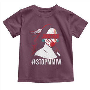 MMIW Awareness Toddler T Shirt Justice For Indigenous Woman Stop Stolen Sisters TS10 Maroon Print Your Wear