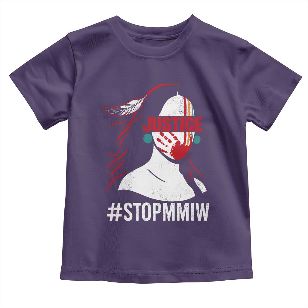 MMIW Awareness Toddler T Shirt Justice For Indigenous Woman Stop Stolen Sisters TS10 Purple Print Your Wear
