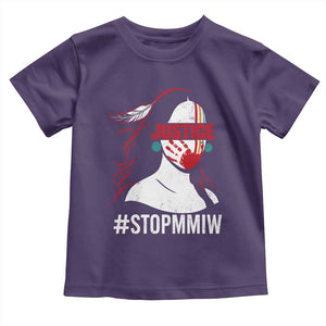 MMIW Awareness Toddler T Shirt Justice For Indigenous Woman Stop Stolen Sisters TS10 Purple Print Your Wear