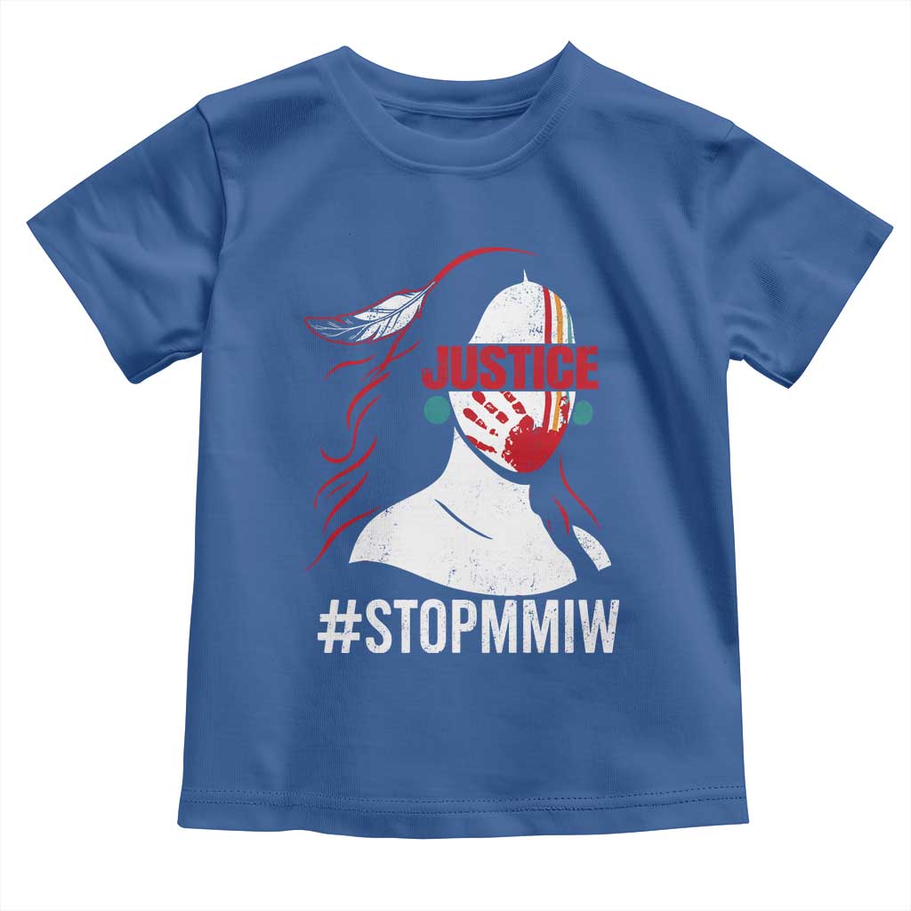 MMIW Awareness Toddler T Shirt Justice For Indigenous Woman Stop Stolen Sisters TS10 Royal Blue Print Your Wear