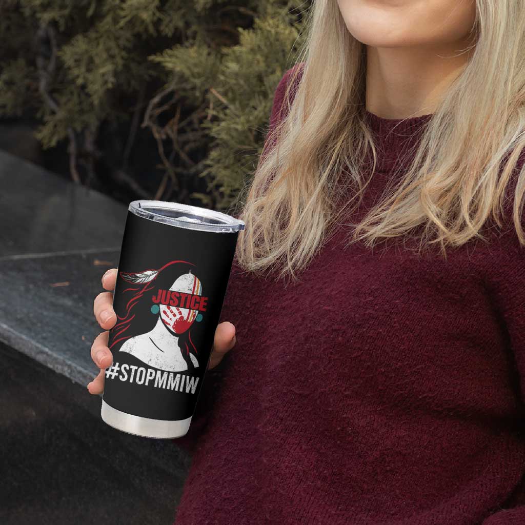 MMIW Awareness Tumbler Cup Justice For Indigenous Woman Stop Stolen Sisters TS10 Print Your Wear
