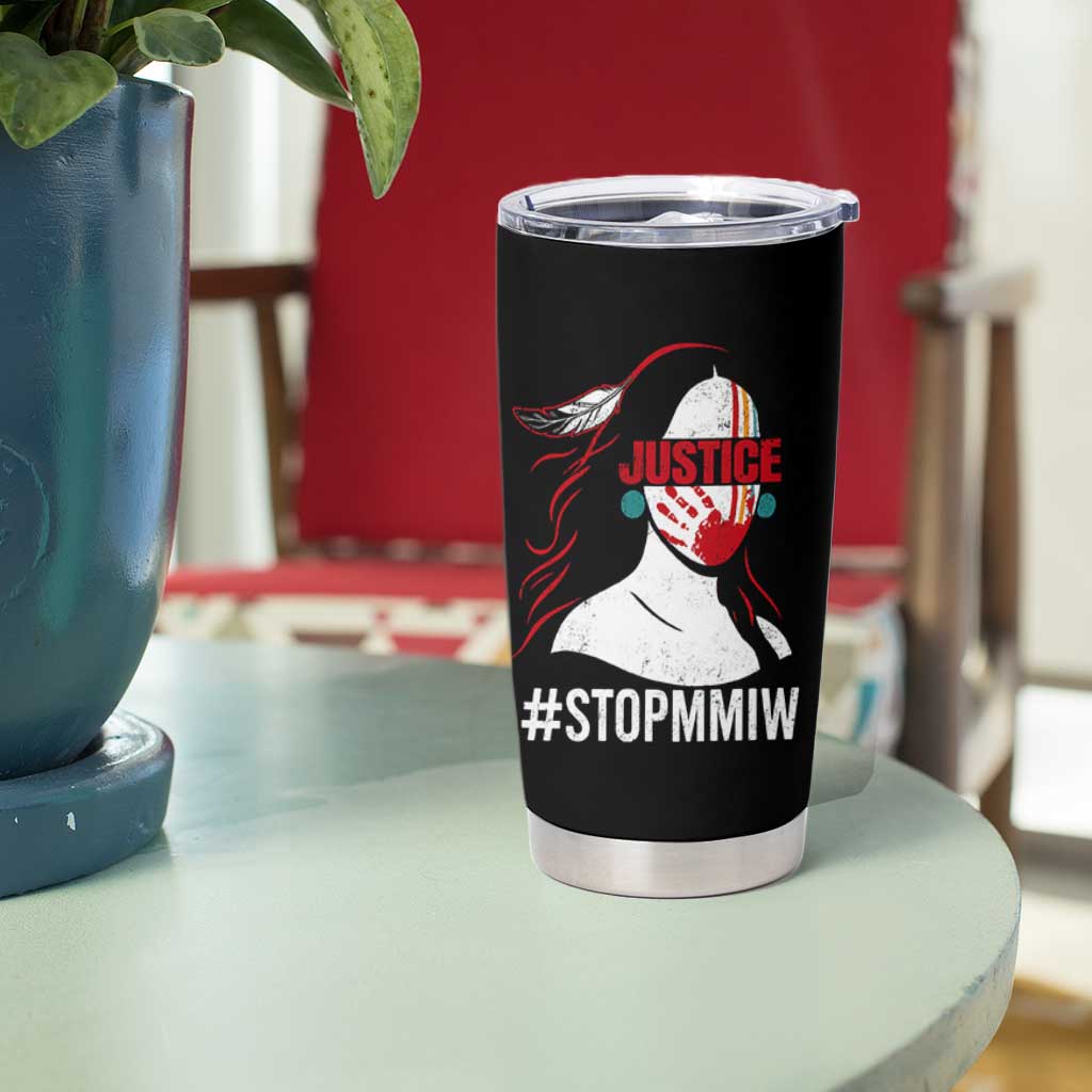 MMIW Awareness Tumbler Cup Justice For Indigenous Woman Stop Stolen Sisters TS10 Print Your Wear