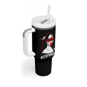 MMIW Awareness Tumbler With Handle Justice For Indigenous Woman Stop Stolen Sisters TS10 Print Your Wear