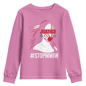 MMIW Awareness Youth Sweatshirt Justice For Indigenous Woman Stop Stolen Sisters TS10 Azalea Print Your Wear