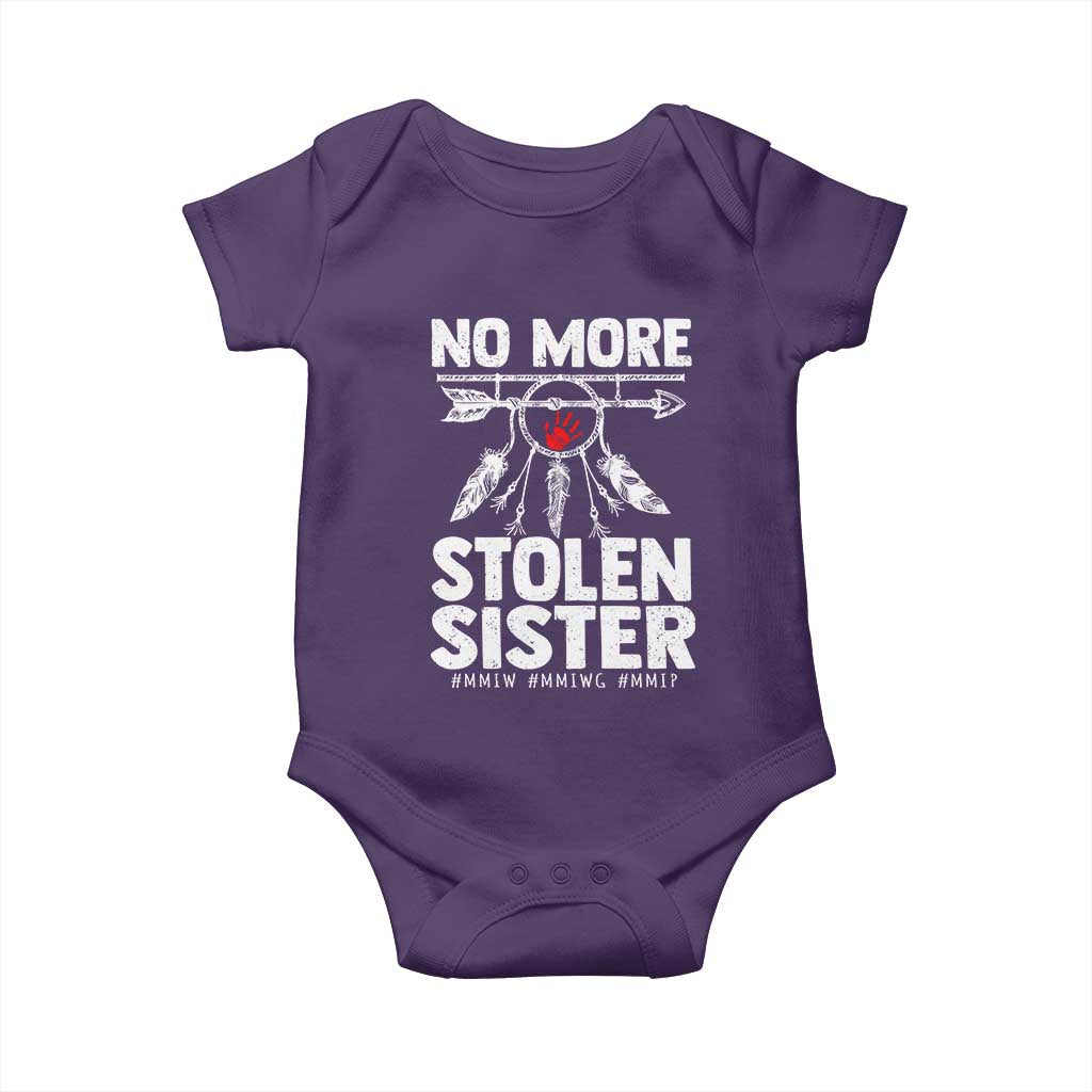 MMIW Baby Onesie No More Stolen Sisters Indigenous Woman TS10 Purple Print Your Wear