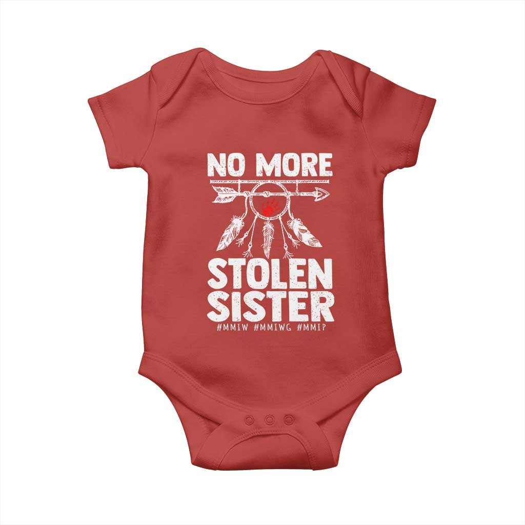 MMIW Baby Onesie No More Stolen Sisters Indigenous Woman TS10 Red Print Your Wear