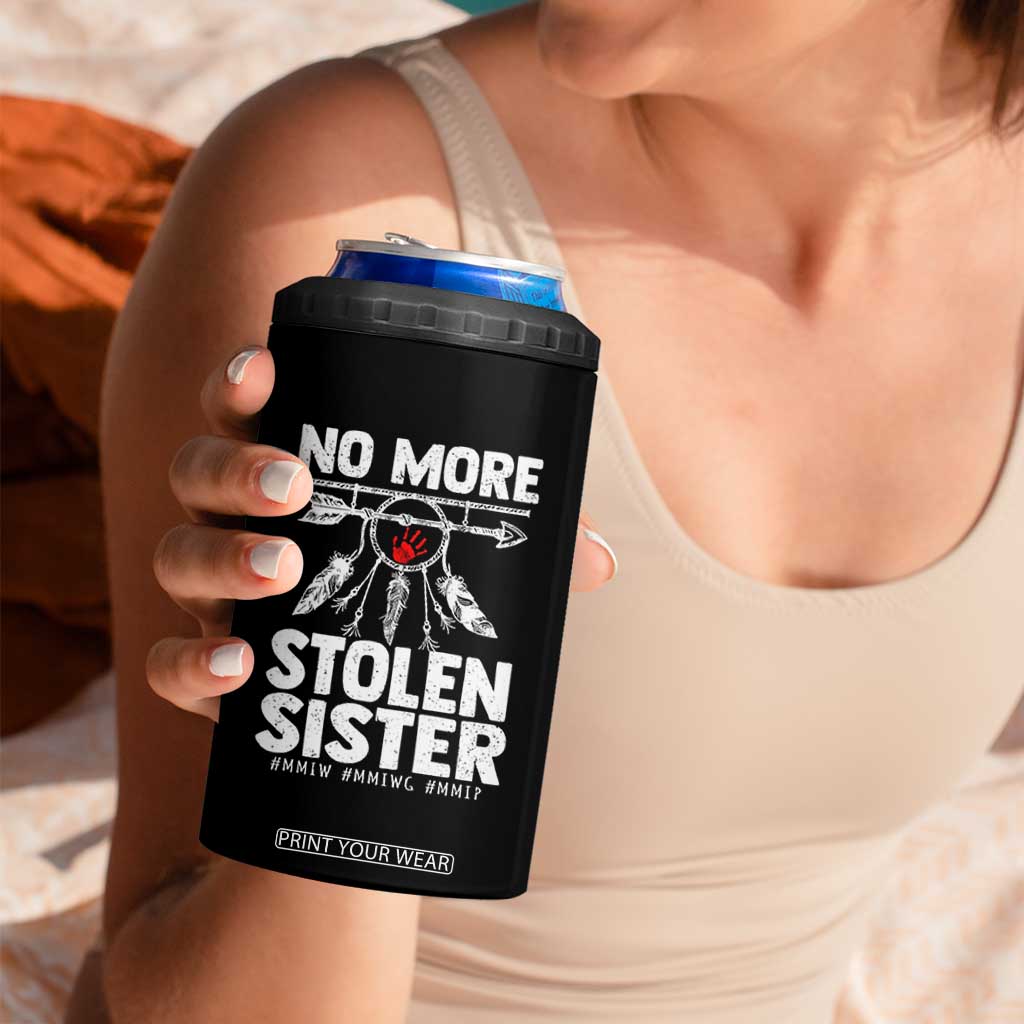 MMIW 4 in 1 Can Cooler Tumbler No More Stolen Sisters Indigenous Woman TS10 Print Your Wear