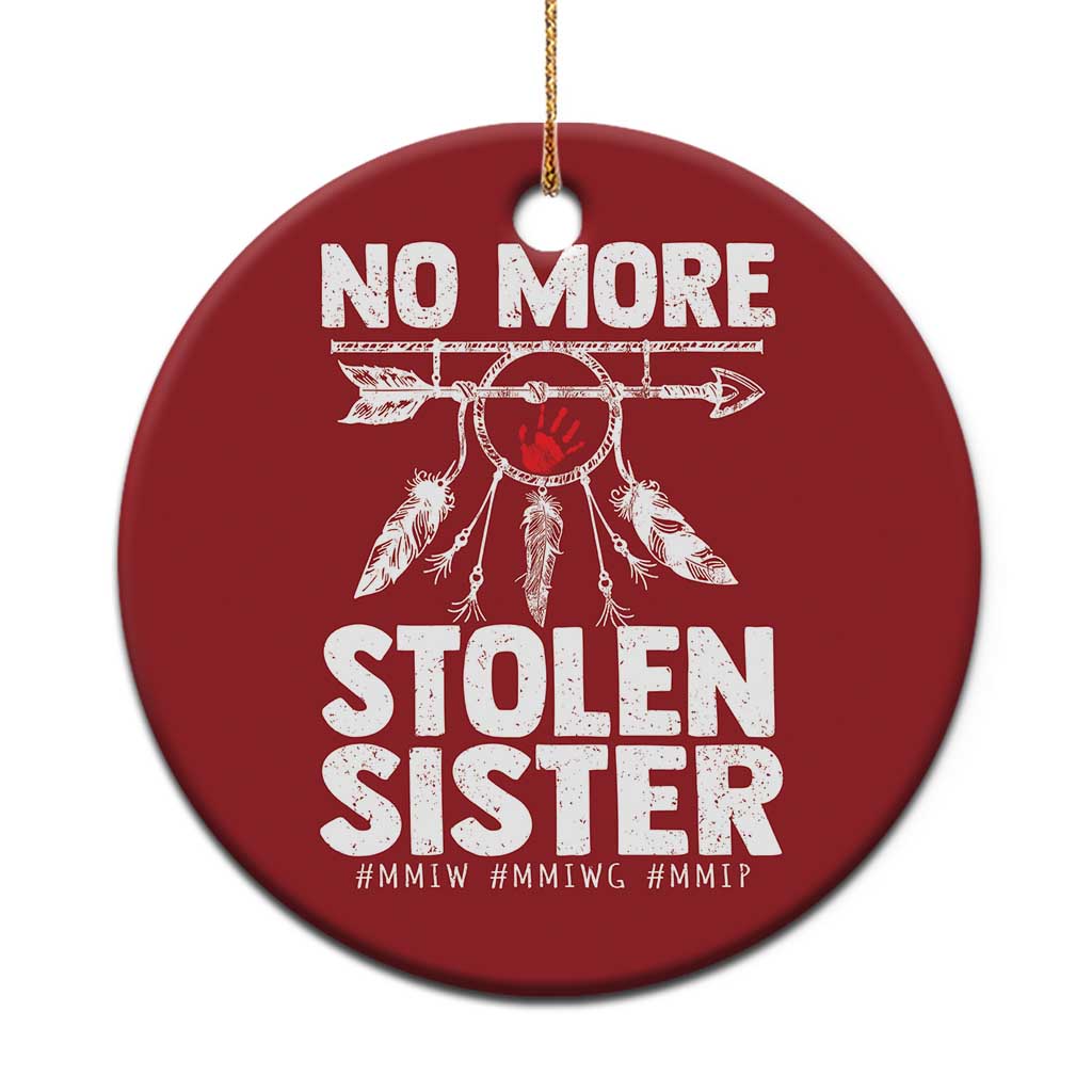 MMIW Christmas Ornament No More Stolen Sisters Indigenous Woman TS10 Print Your Wear