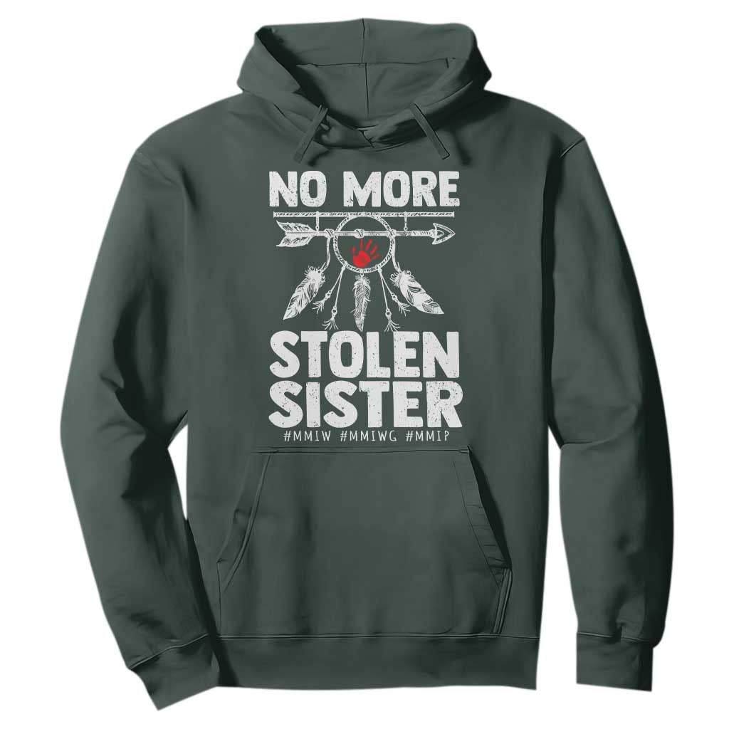 MMIW Hoodie No More Stolen Sisters Indigenous Woman TS10 Dark Forest Green Print Your Wear