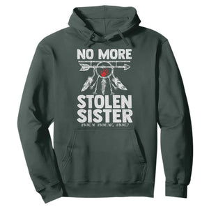 MMIW Hoodie No More Stolen Sisters Indigenous Woman TS10 Dark Forest Green Print Your Wear