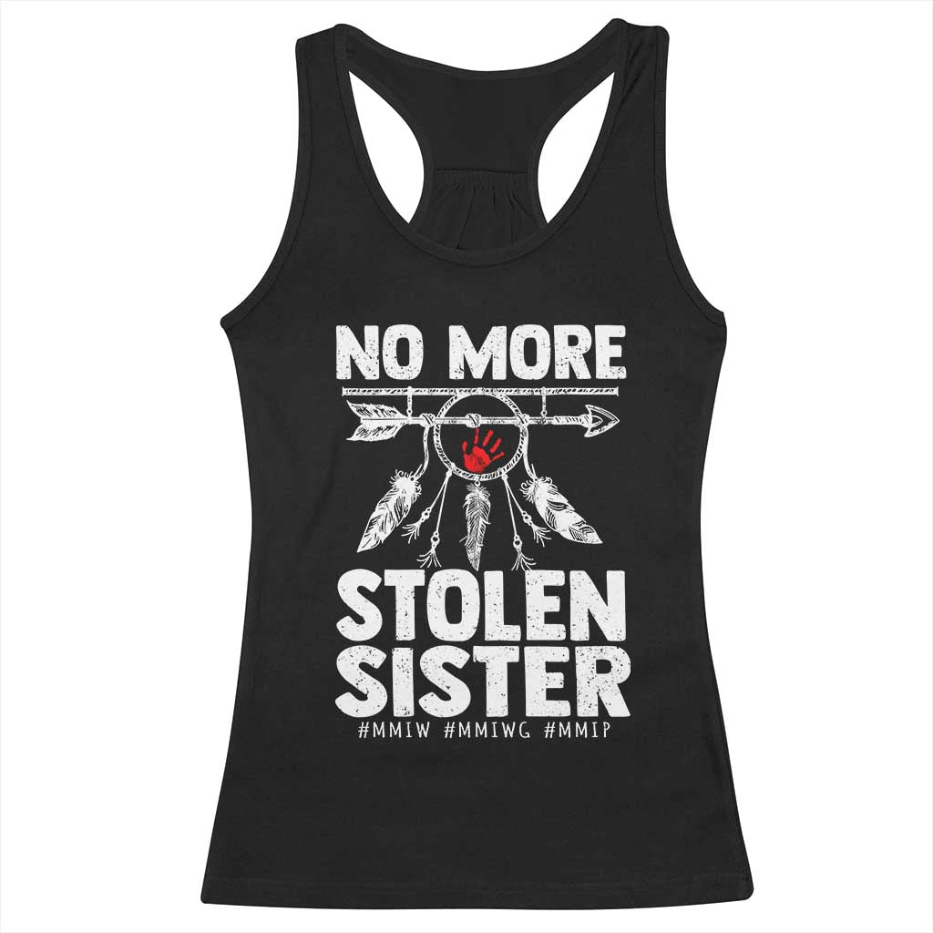 MMIW Racerback Tank Top No More Stolen Sisters Indigenous Woman TS10 Black Print Your Wear