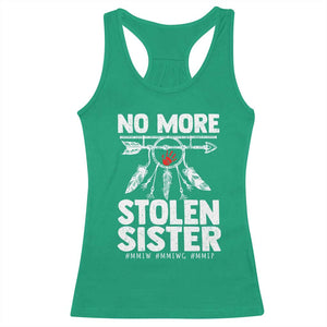 MMIW Racerback Tank Top No More Stolen Sisters Indigenous Woman TS10 Irish Green Print Your Wear