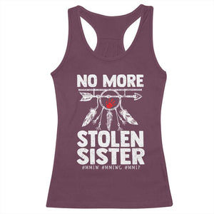 MMIW Racerback Tank Top No More Stolen Sisters Indigenous Woman TS10 Maroon Print Your Wear