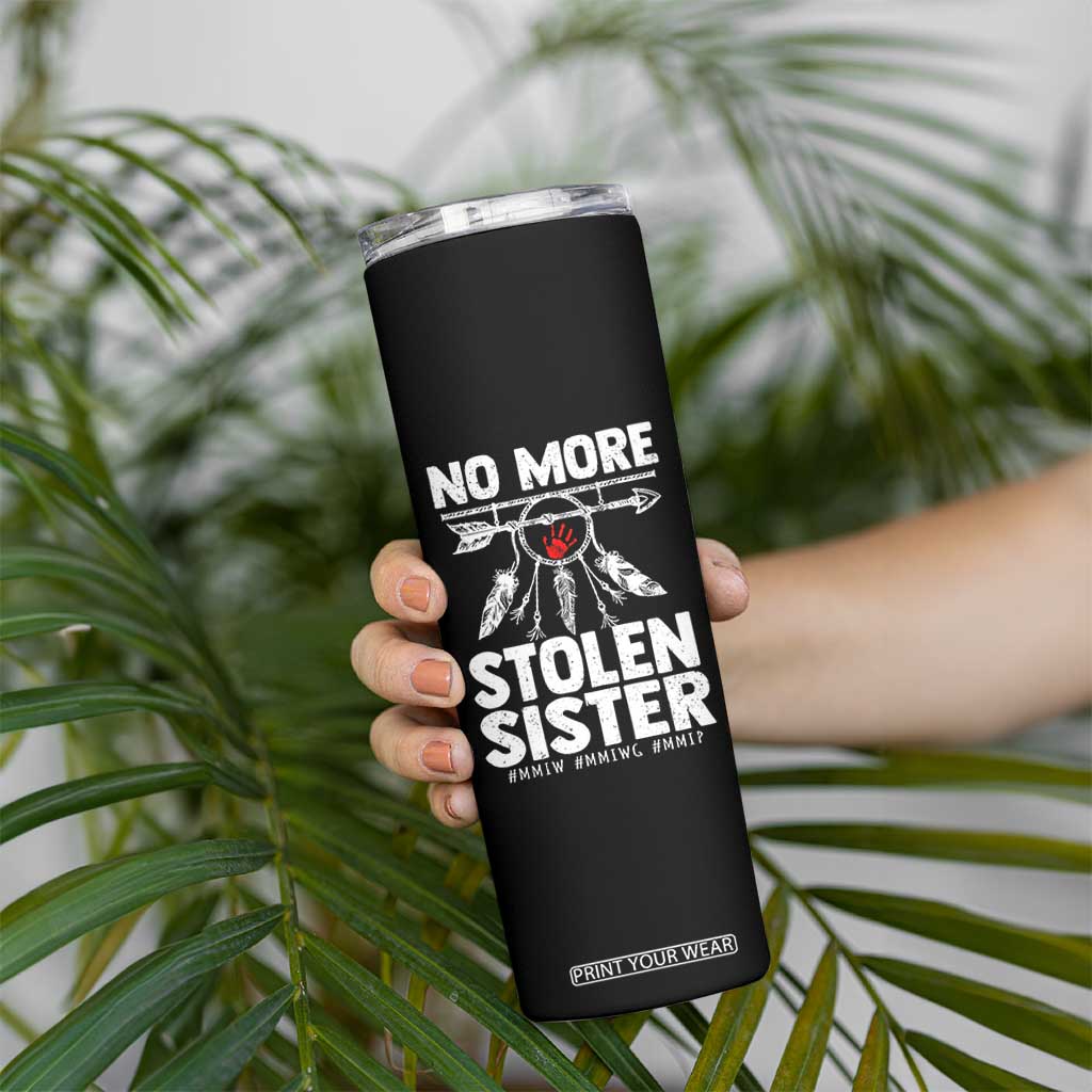 MMIW Skinny Tumbler No More Stolen Sisters Indigenous Woman TS10 Print Your Wear