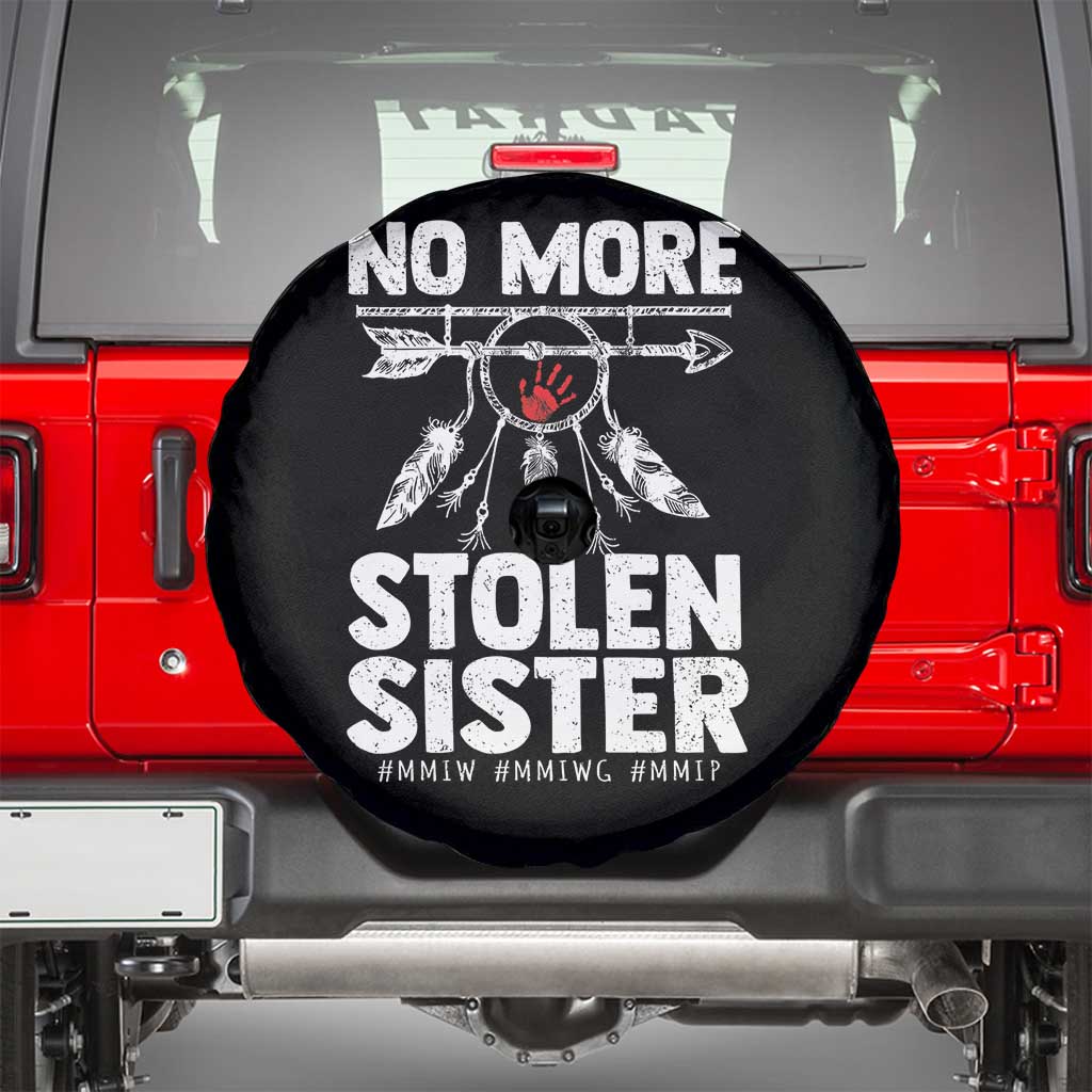 MMIW Spare Tire Cover No More Stolen Sisters Indigenous Woman TS10 Black Print Your Wear