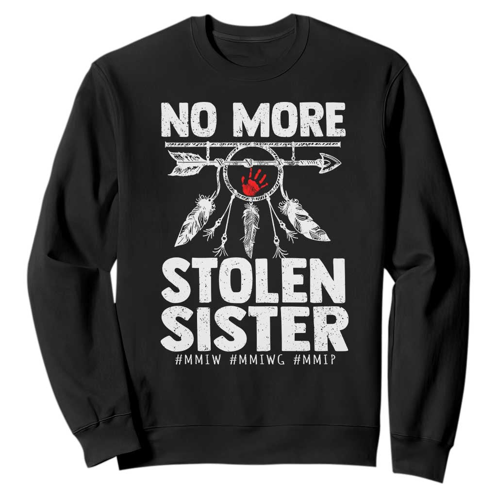 MMIW Sweatshirt No More Stolen Sisters Indigenous Woman TS10 Black Print Your Wear