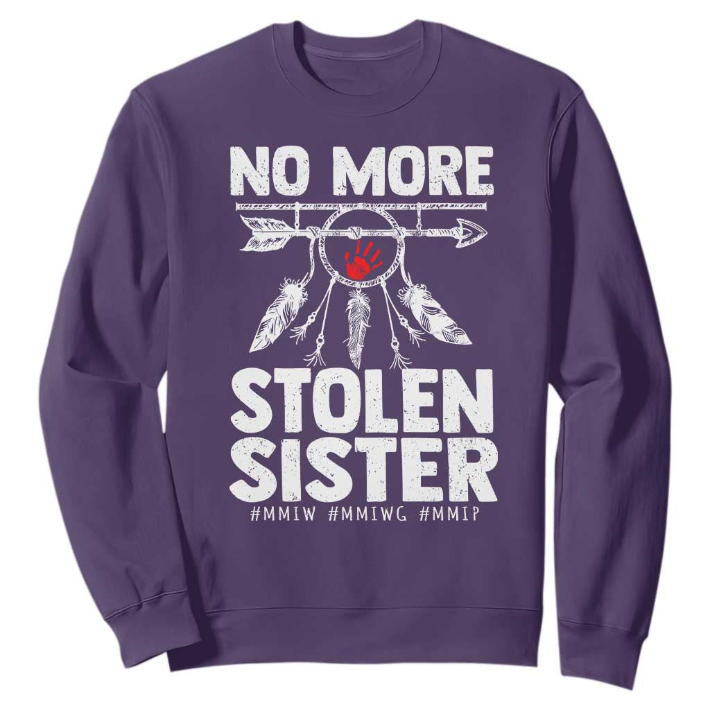 MMIW Sweatshirt No More Stolen Sisters Indigenous Woman TS10 Purple Print Your Wear