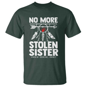 MMIW T Shirt No More Stolen Sisters Indigenous Woman TS10 Dark Forest Green Print Your Wear