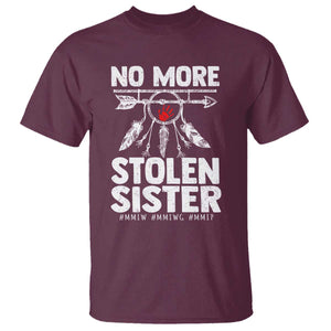 MMIW T Shirt No More Stolen Sisters Indigenous Woman TS10 Maroon Print Your Wear