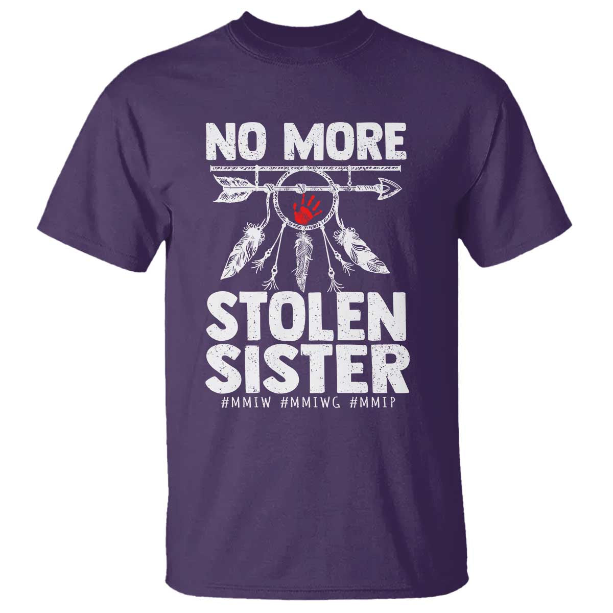 MMIW T Shirt No More Stolen Sisters Indigenous Woman TS10 Purple Print Your Wear