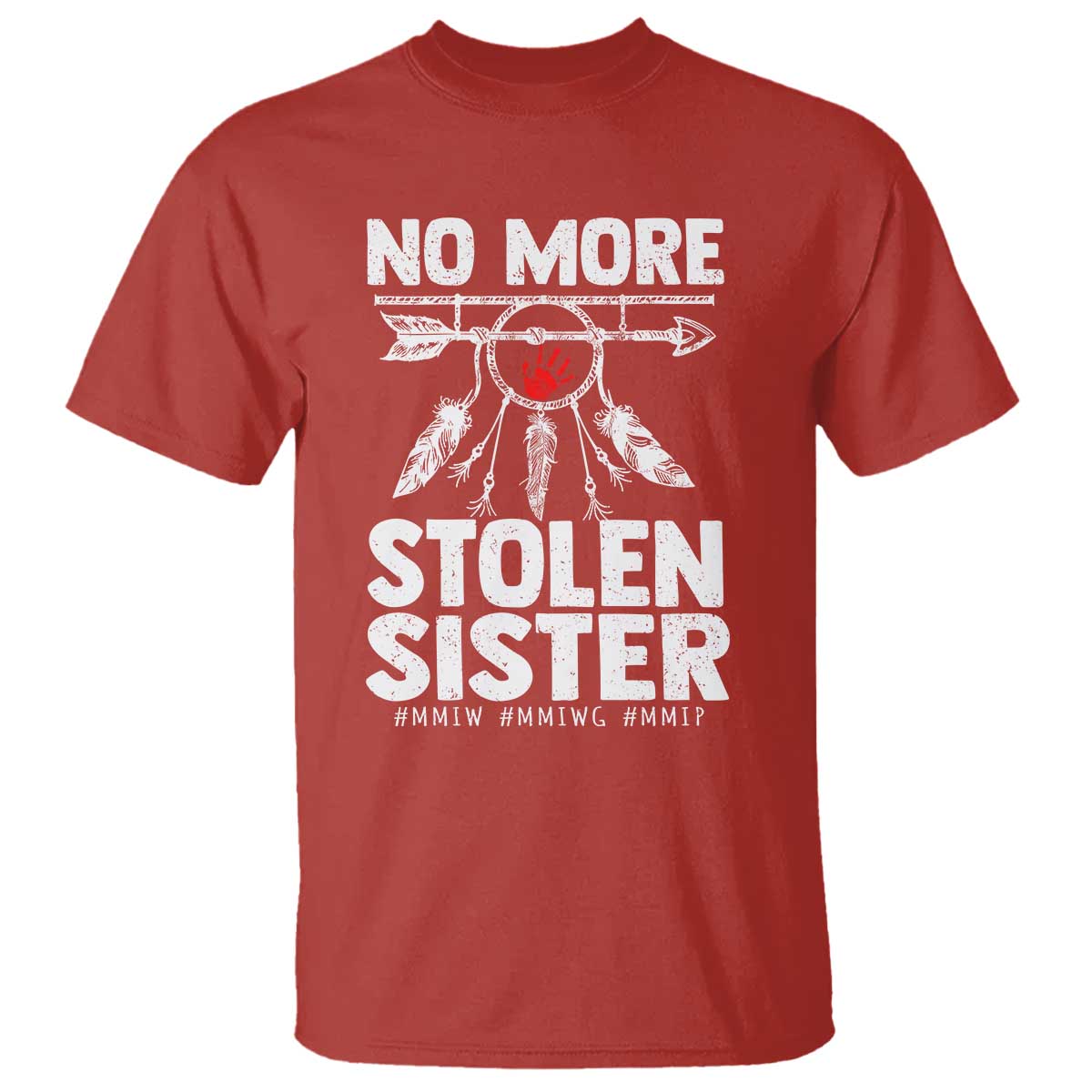 MMIW T Shirt No More Stolen Sisters Indigenous Woman TS10 Red Print Your Wear