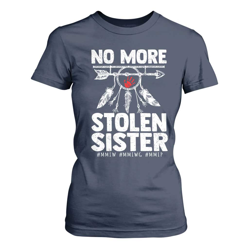 MMIW T Shirt For Women No More Stolen Sisters Indigenous Woman TS10 Navy Print Your Wear
