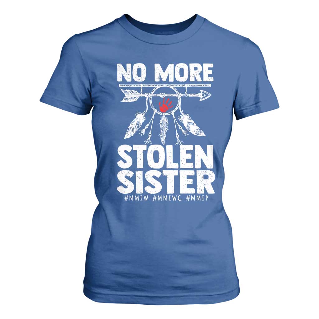 MMIW T Shirt For Women No More Stolen Sisters Indigenous Woman TS10 Royal Blue Print Your Wear