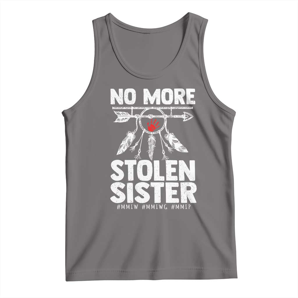 MMIW Tank Top No More Stolen Sisters Indigenous Woman TS10 Deep Heather Print Your Wear