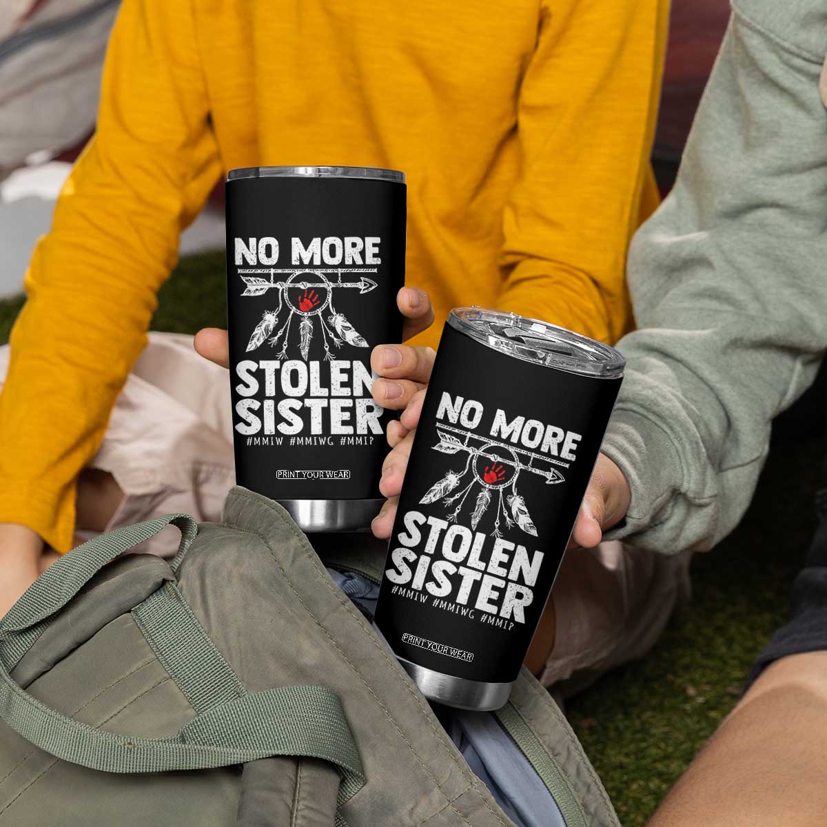MMIW Tumbler Cup No More Stolen Sisters Indigenous Woman TS10 Print Your Wear
