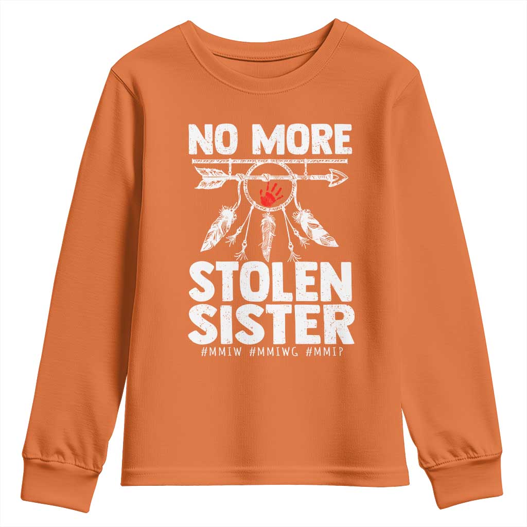 MMIW Youth Sweatshirt No More Stolen Sisters Indigenous Woman TS10 Orange Print Your Wear