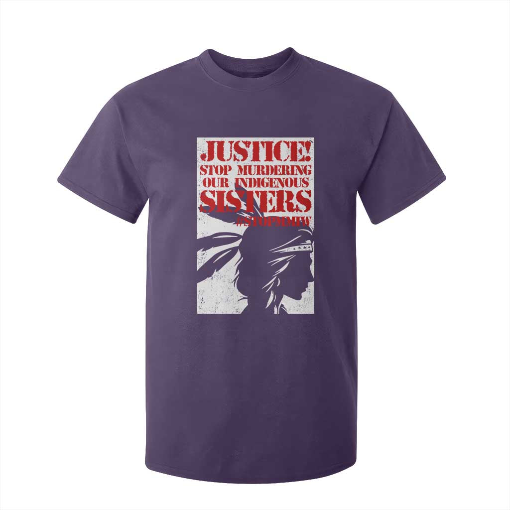 MMIW Awareness T Shirt For Kid Justice Stop Murdering Our Indigenous Sisters TS10 Purple Print Your Wear