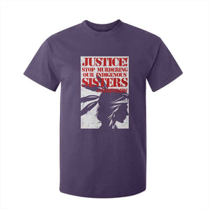 MMIW Awareness T Shirt For Kid Justice Stop Murdering Our Indigenous Sisters TS10 Purple Print Your Wear