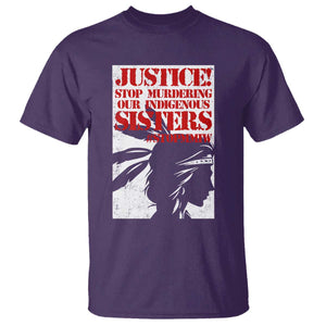 MMIW Awareness T Shirt Justice Stop Murdering Our Indigenous Sisters TS10 Purple Print Your Wear