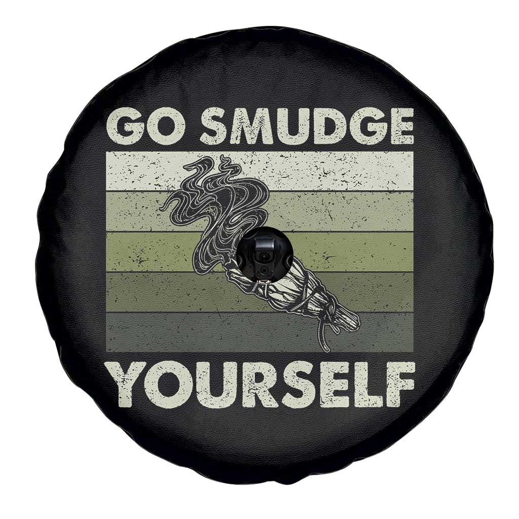 Go Smudge Yourself Spare Tire Cover Funny Sage Bundle Smudging Feather TS10 Print Your Wear