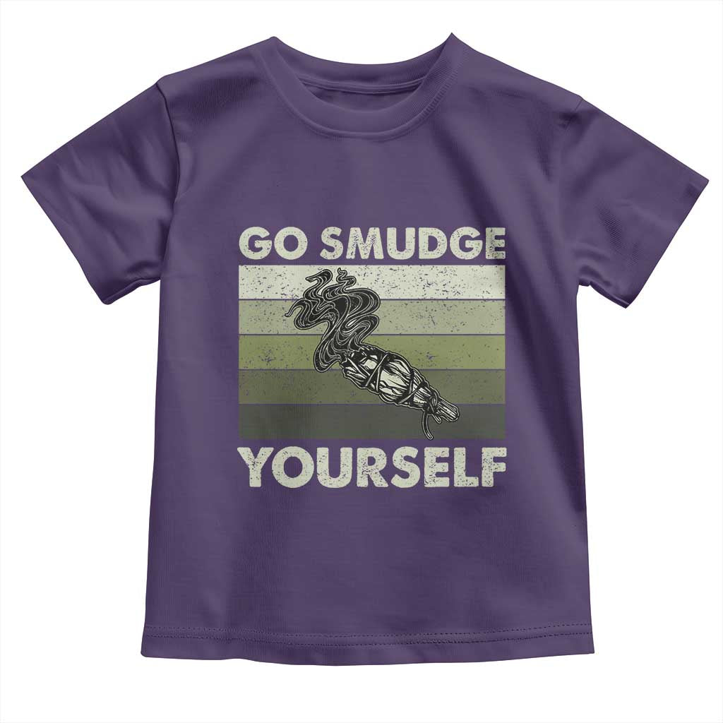 Go Smudge Yourself Toddler T Shirt Funny Sage Bundle Smudging Feather TS10 Purple Print Your Wear