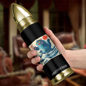 Blue Catzilla Cat Japanese Art Bullet Tumbler Kawaii Demon Tiger Funny Kitty Dad Gifts TS10 Print Your Wear