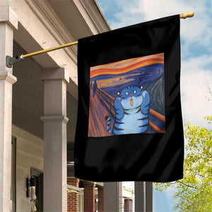 Blue Tiger Scream Garden Flag Cute Animal Anime Demon Aesthetic Painting TS10 Print Your Wear