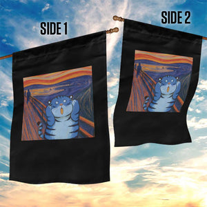 Blue Tiger Scream Garden Flag Cute Animal Anime Demon Aesthetic Painting TS10 Print Your Wear