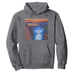 Blue Tiger Scream Hoodie Cute Animal Anime Demon Aesthetic Painting TS10 Charcoal Print Your Wear