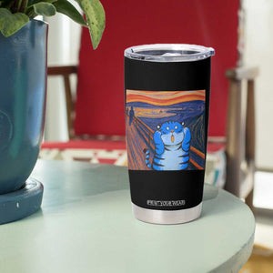 Blue Tiger Scream Tumbler Cup Cute Animal Anime Demon Aesthetic Painting TS10 Print Your Wear