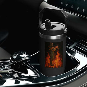 Funny Halloween Witch Flip Straw Tumbler Witch Lighting Cigarette With Flames Occult Unholy TS10 Print Your Wear