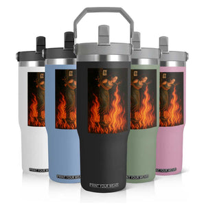 Funny Halloween Witch Flip Straw Tumbler Witch Lighting Cigarette With Flames Occult Unholy TS10 Print Your Wear