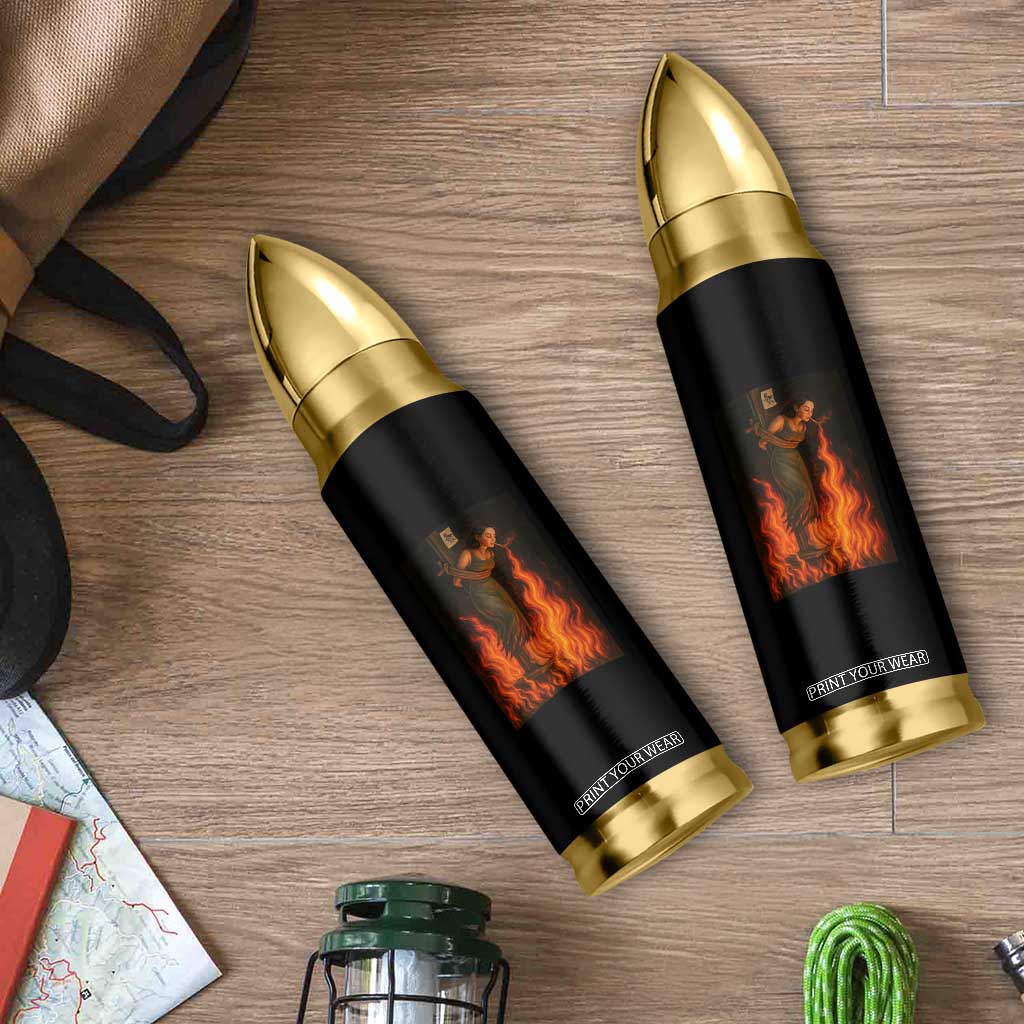 Funny Halloween Witch Bullet Tumbler Witch Lighting Cigarette With Flames Occult Unholy TS10 Print Your Wear