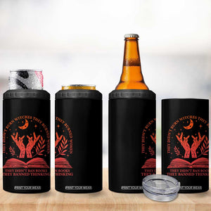 Feminist Witch 4 in 1 Can Cooler Tumbler They Didnt Burn Witches Women Halloween Feminism TS10 Print Your Wear