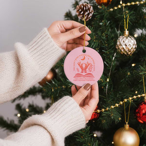Feminist Witch Ceramic Ornament They Didnt Burn Witches Women Halloween Feminism TS10 1pc Light Pink Print Your Wear