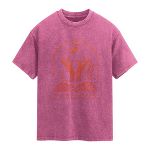 Feminist Witch Washed Cotton T-Shirt They Didnt Burn Witches Women Halloween Feminism