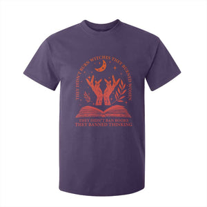 Feminist Witch T Shirt For Kid They Didnt Burn Witches Women Halloween Feminism TS10 Purple Print Your Wear