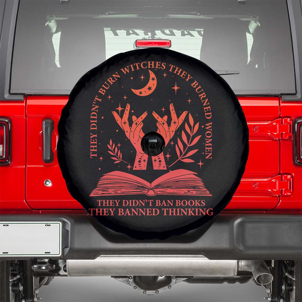 Feminist Witch Spare Tire Cover They Didnt Burn Witches Women Halloween Feminism TS10 Black Print Your Wear