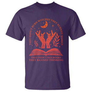 Feminist Witch T Shirt They Didnt Burn Witches Women Halloween Feminism TS10 Purple Print Your Wear